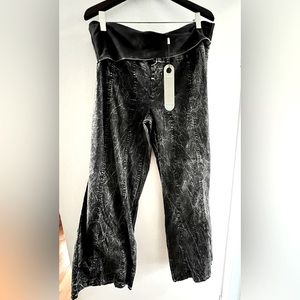 XCVI Wide Leg Cotton Fold Over Casual Pants “Mind Set” Series